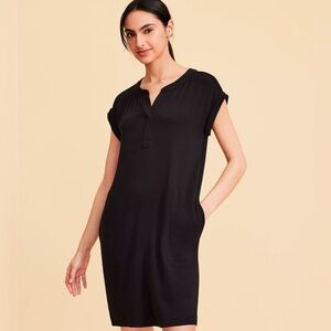 Lou & Grey Signaturesoft Henley Pocket Dress, Small